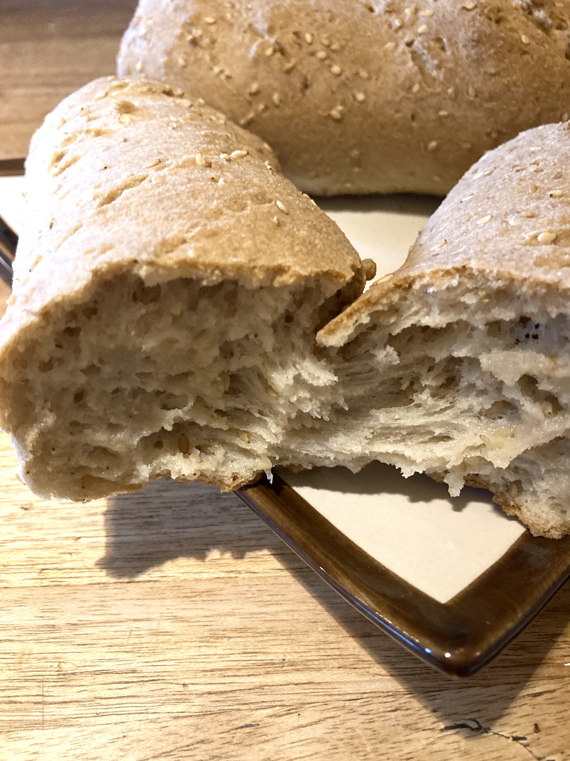 pain coupé en deux